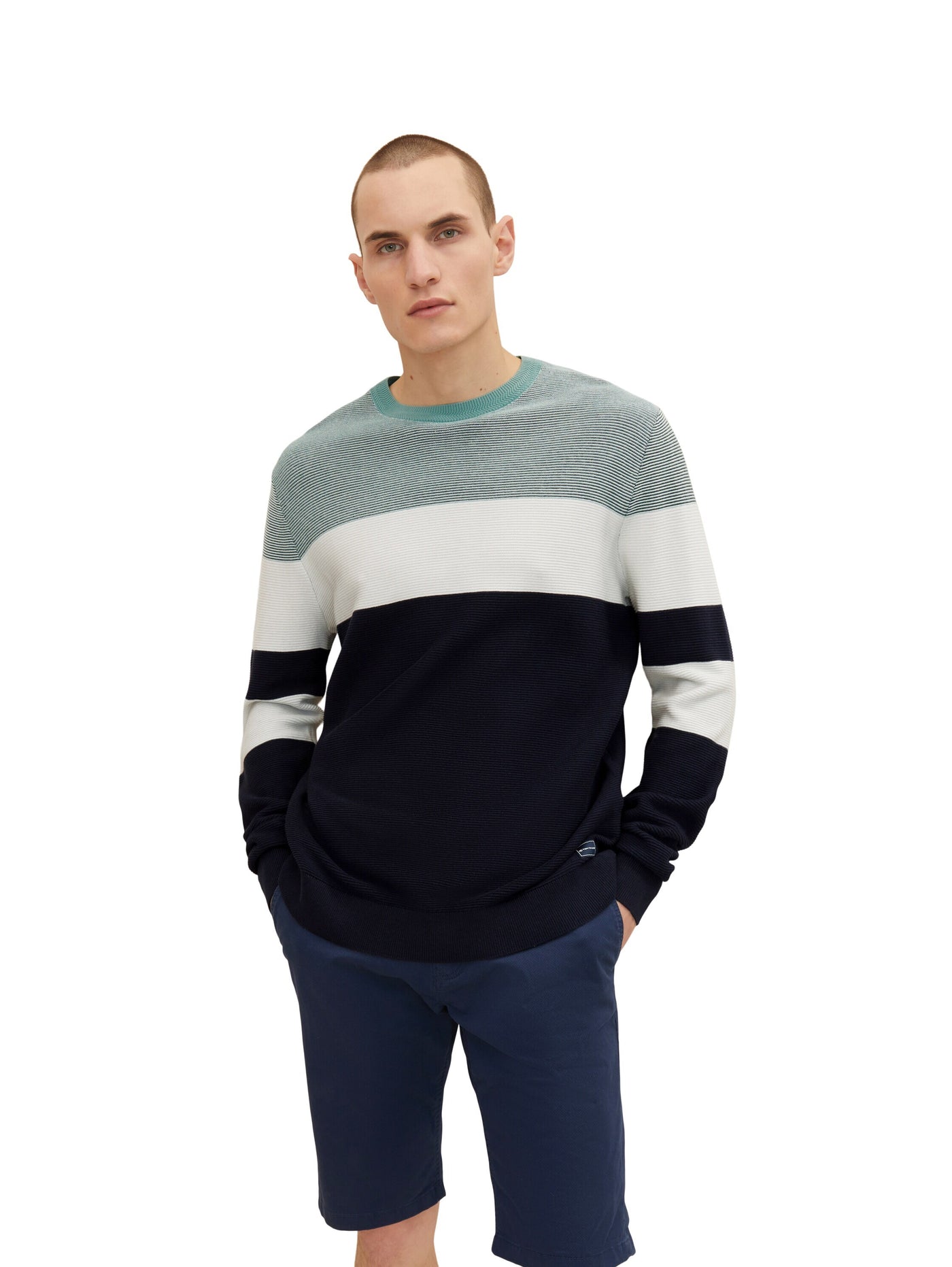 Tom Tailor Colour Blocking Langarmshirt