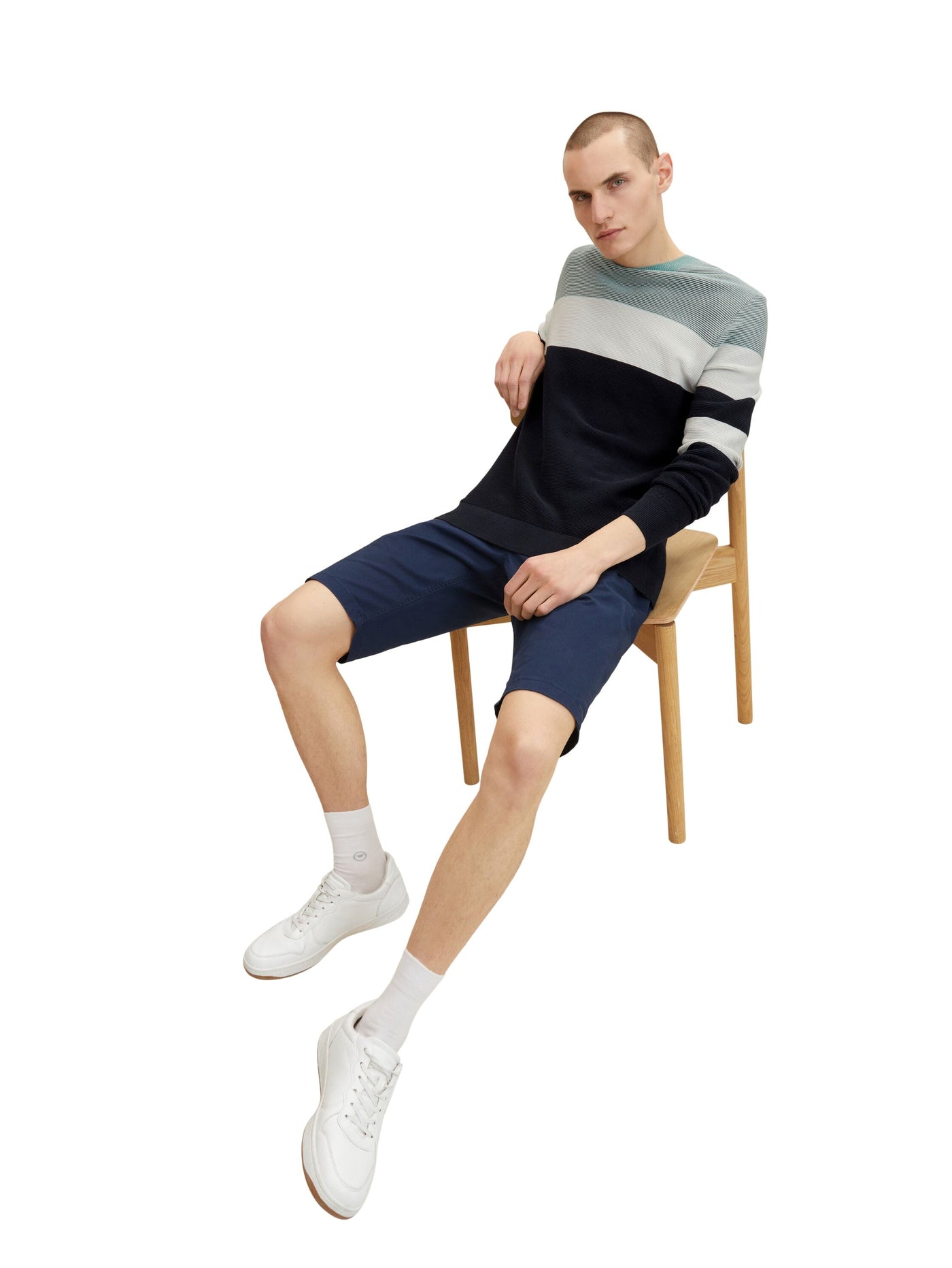 Tom Tailor Colour Blocking Langarmshirt