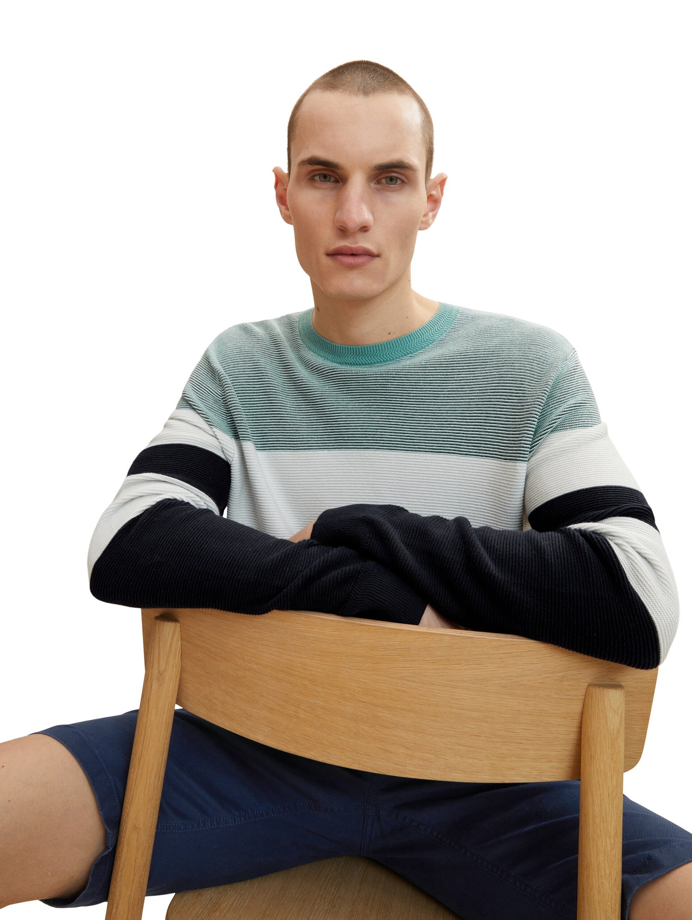 Tom Tailor Colour Blocking Langarmshirt