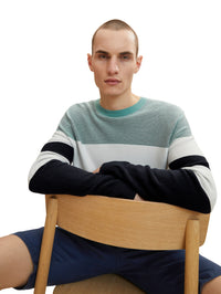 Tom Tailor Colour Blocking Langarmshirt