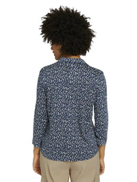 Tom Tailor gemustertes Henleyshirt