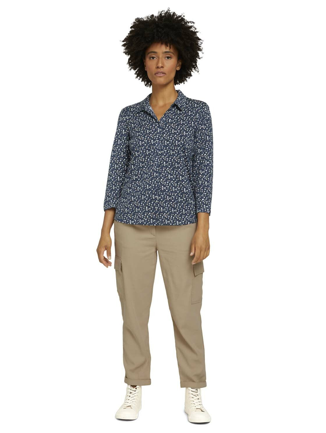 Tom Tailor gemustertes Henleyshirt