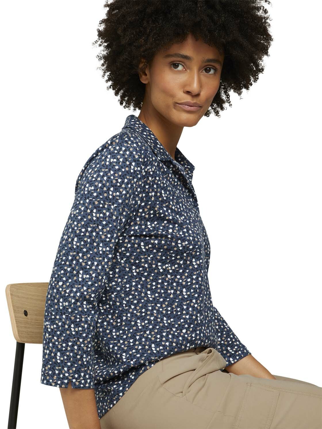 Tom Tailor gemustertes Henleyshirt