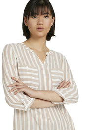 Tom Tailor Gestreifte Bluse mit Taschen