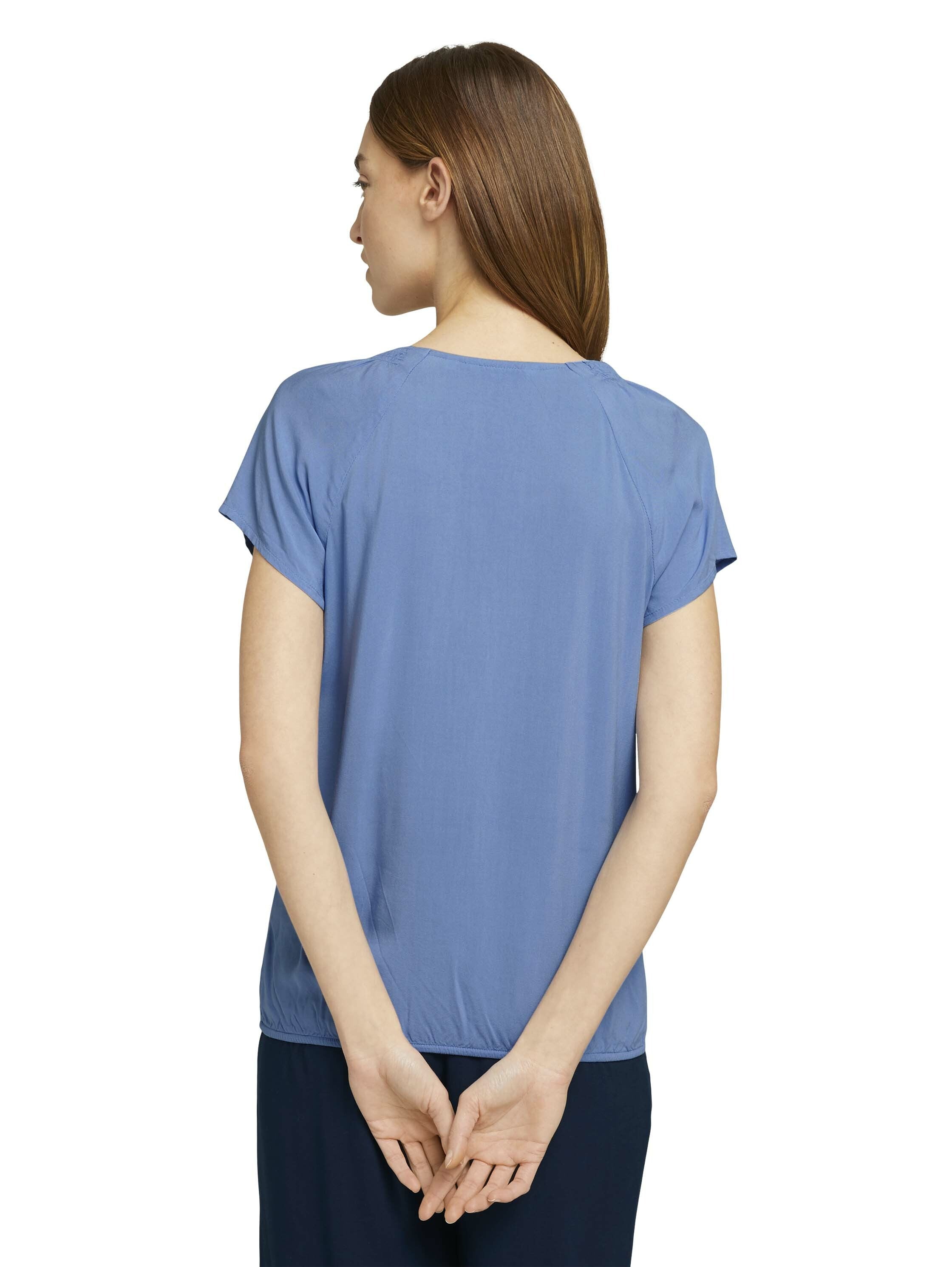 Tom Tailor Kurzarmbluse mir Raffungen