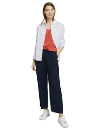 Tom Tailor Kurzarmbluse mir Raffungen