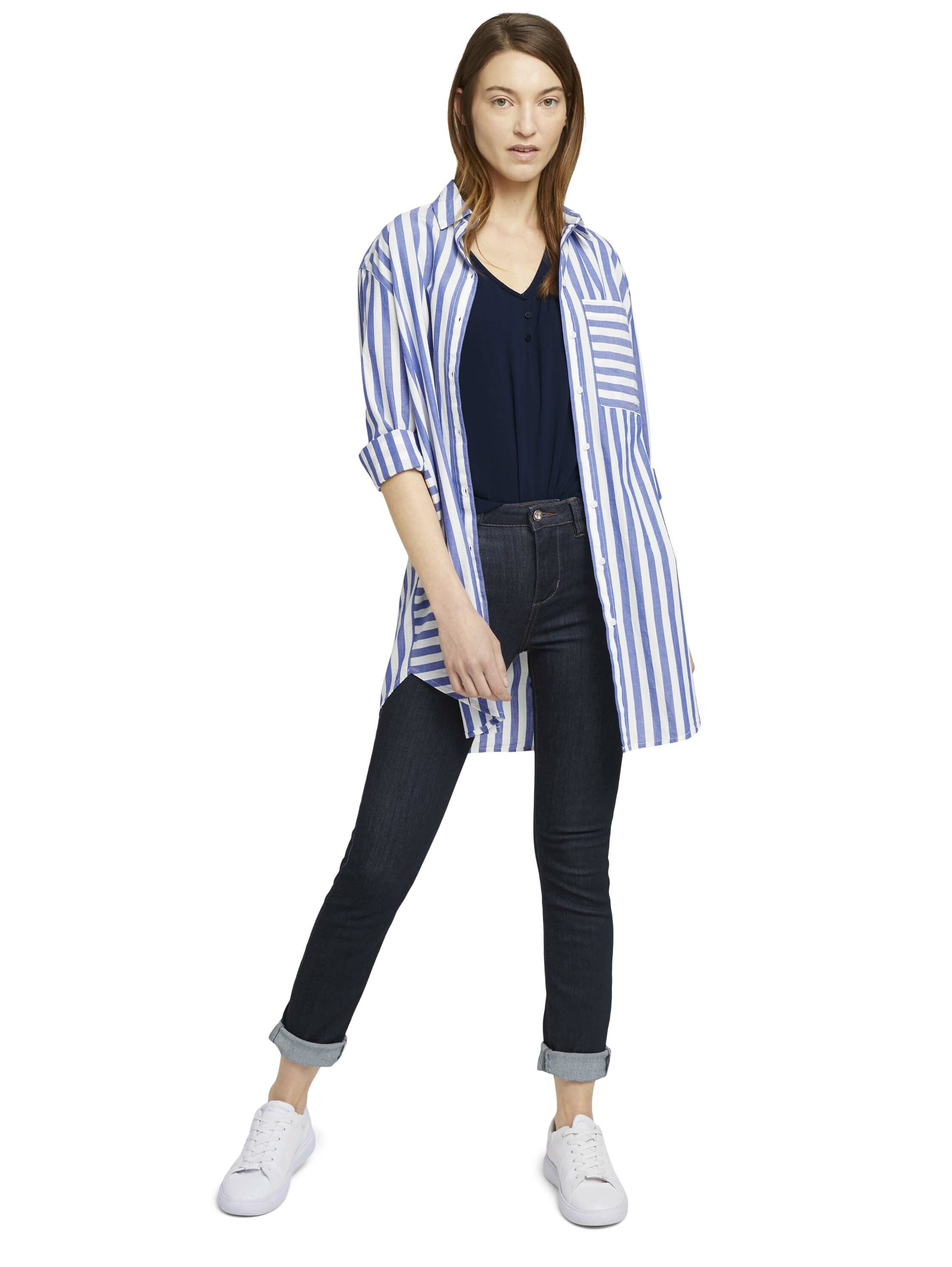 Tom Tailor Kurzarmbluse mir Raffungen