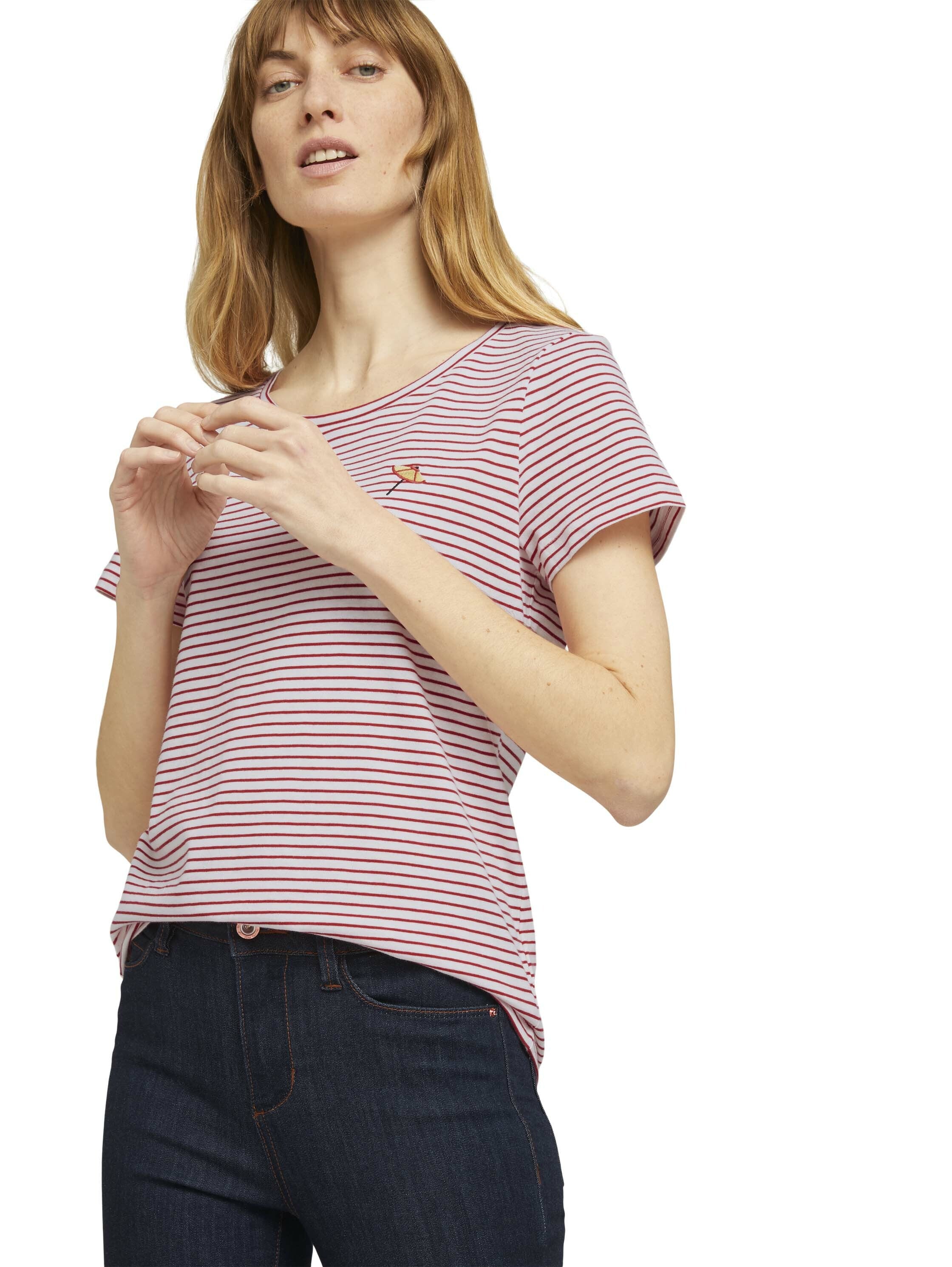 Tom Tailor Print T-Shirt mit Bio-Baumwolle 