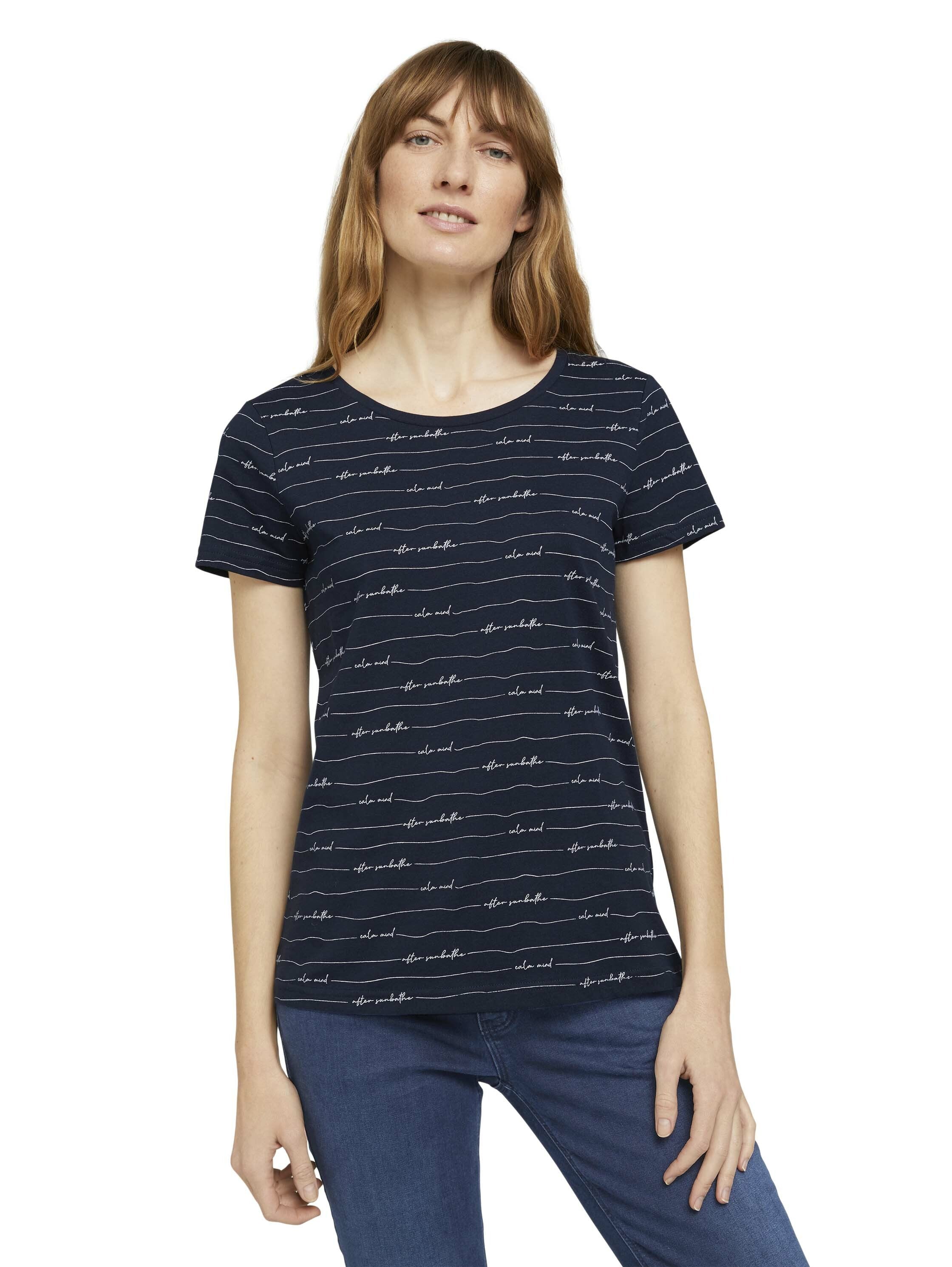 Tom Tailor Print T-Shirt mit Bio-Baumwolle 