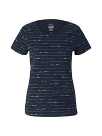 Tom Tailor Print T-Shirt mit Bio-Baumwolle 