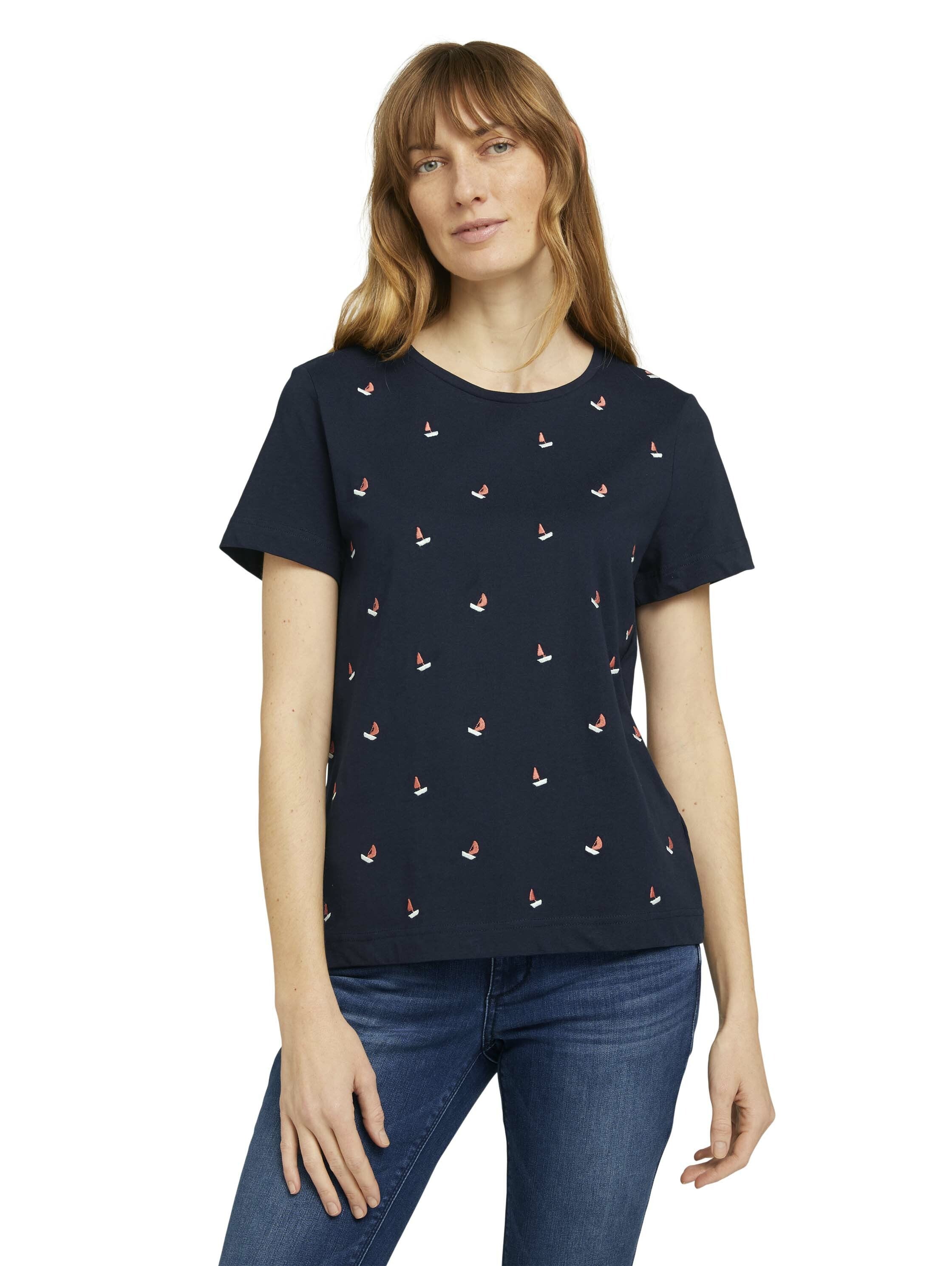Tom Tailor Besticktes T-Shirt
