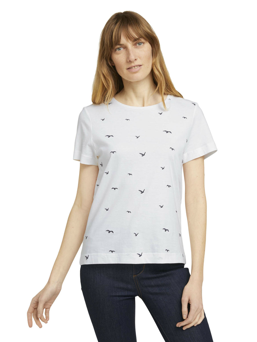 Tom Tailor Besticktes T-Shirt