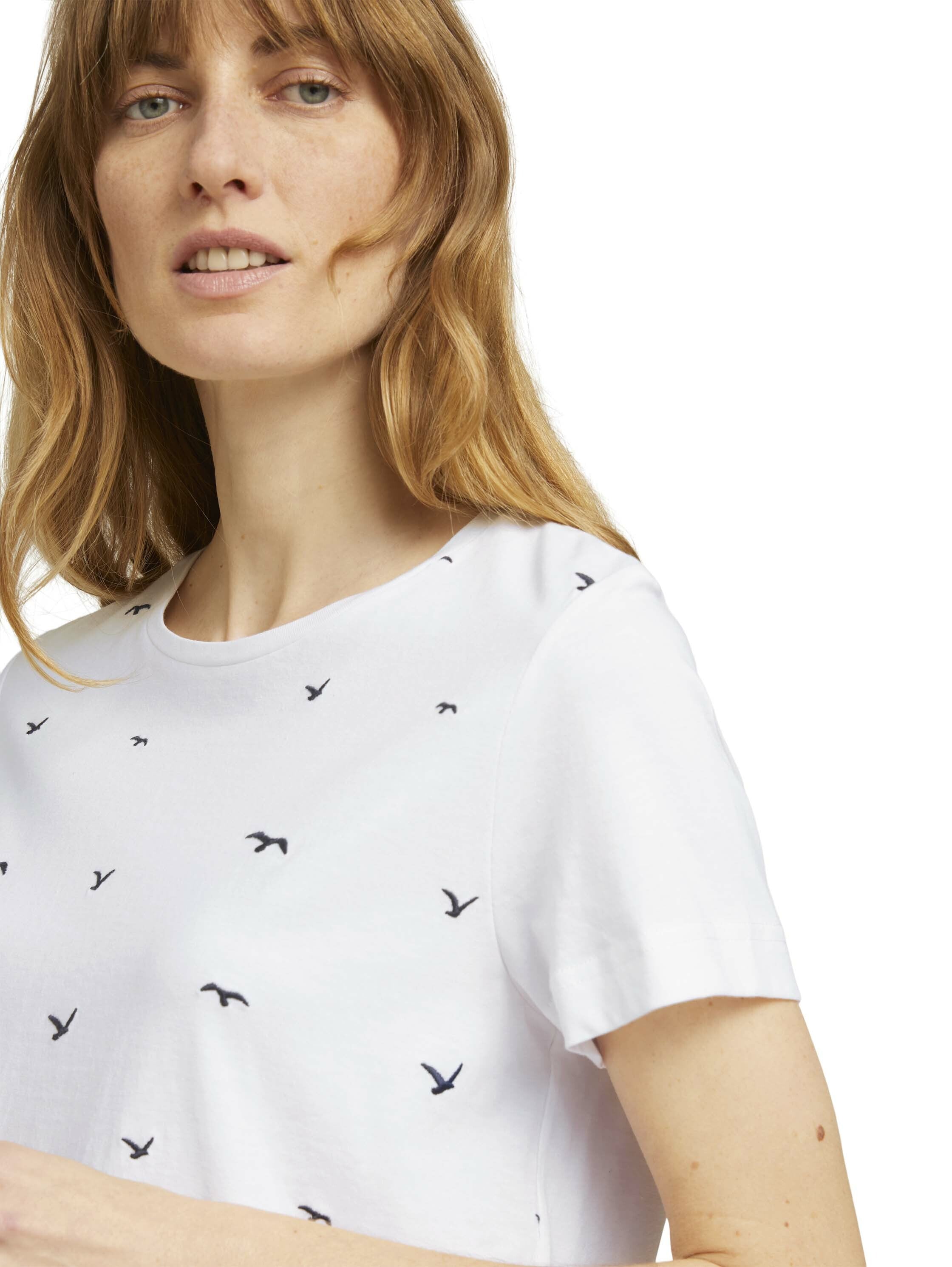 Tom Tailor Besticktes T-Shirt