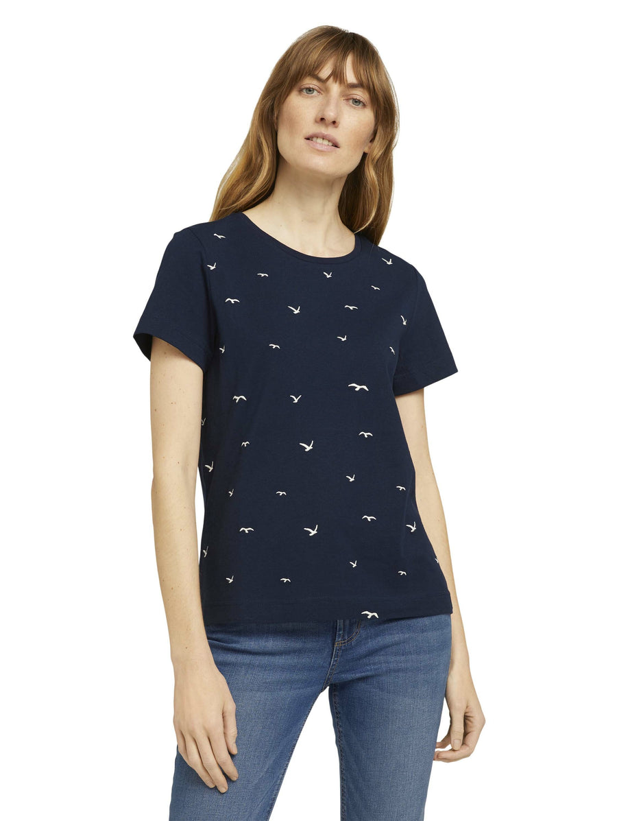 Tom Tailor Besticktes T-Shirt