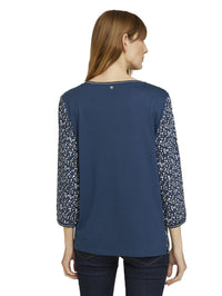 Tom Tailor Gemustertes 3/4 Arm Shirt