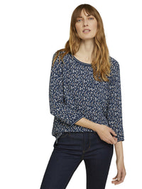 Tom Tailor Gemustertes 3/4 Arm Shirt