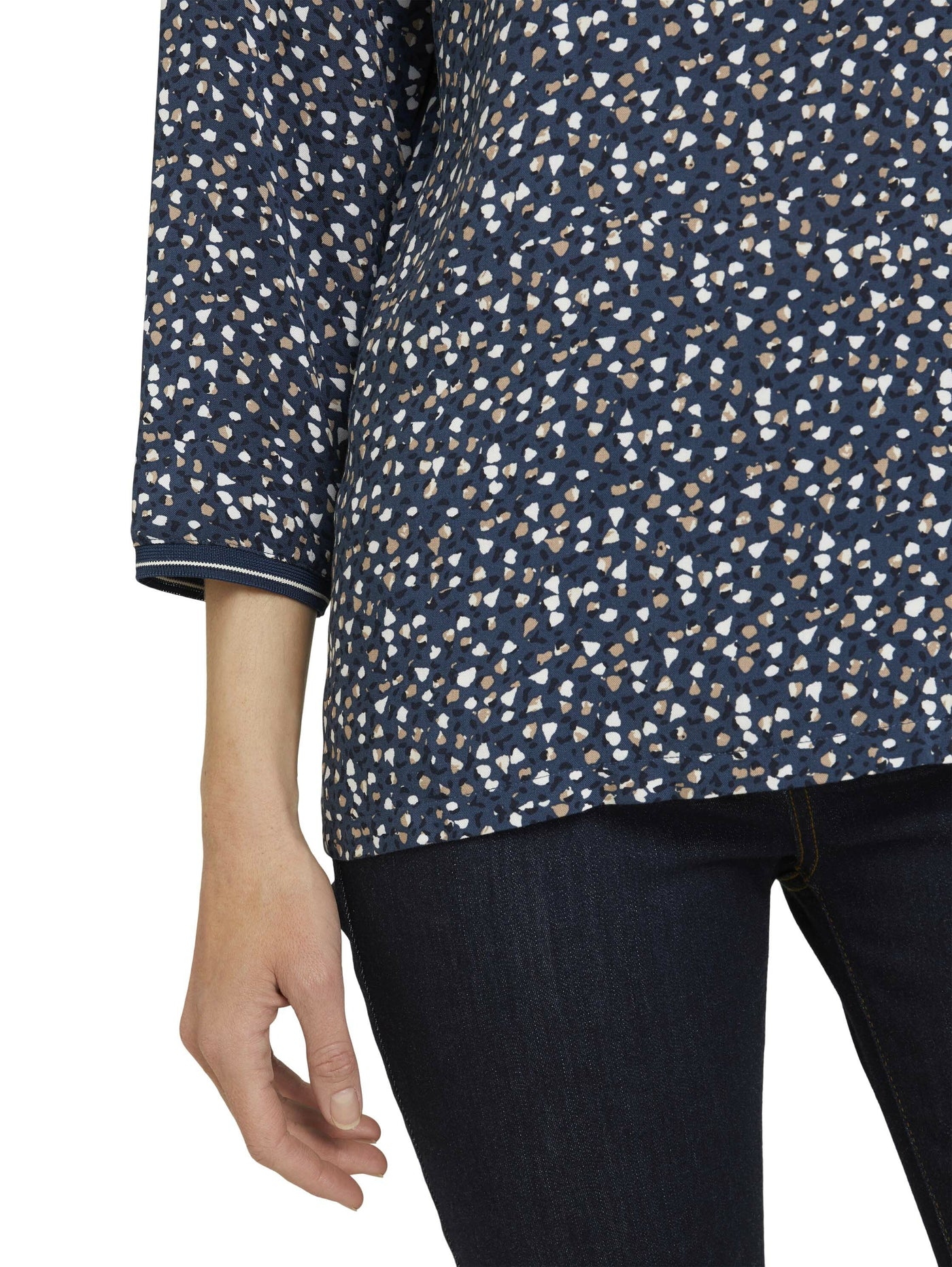 Tom Tailor Gemustertes 3/4 Arm Shirt