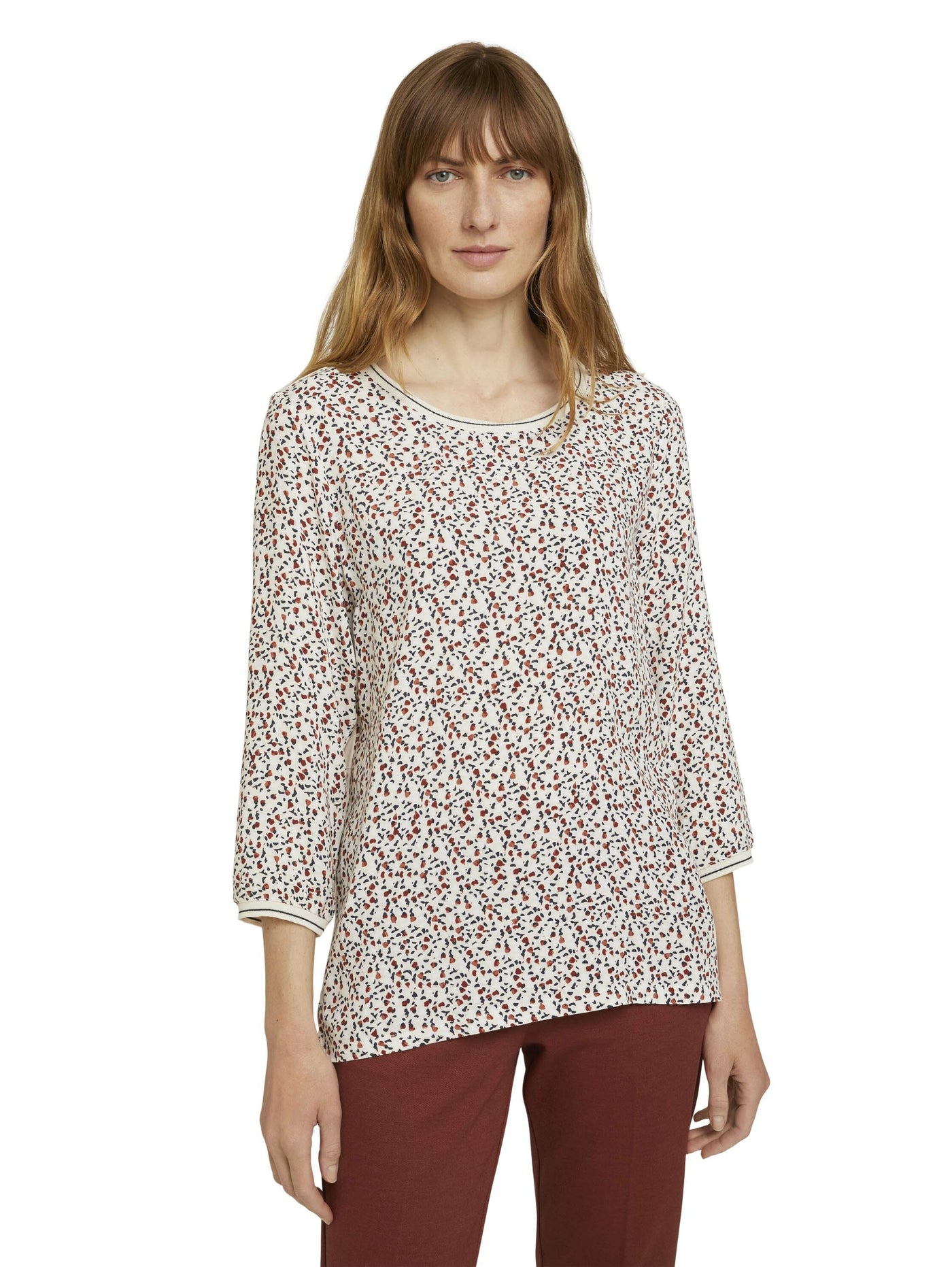 Tom Tailor Gemustertes 3/4 Arm Shirt