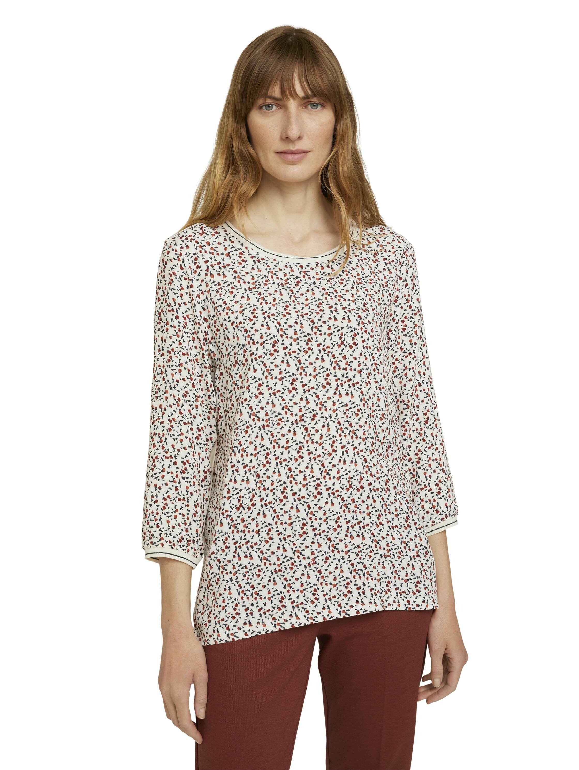 Tom Tailor Gemustertes 3/4 Arm Shirt