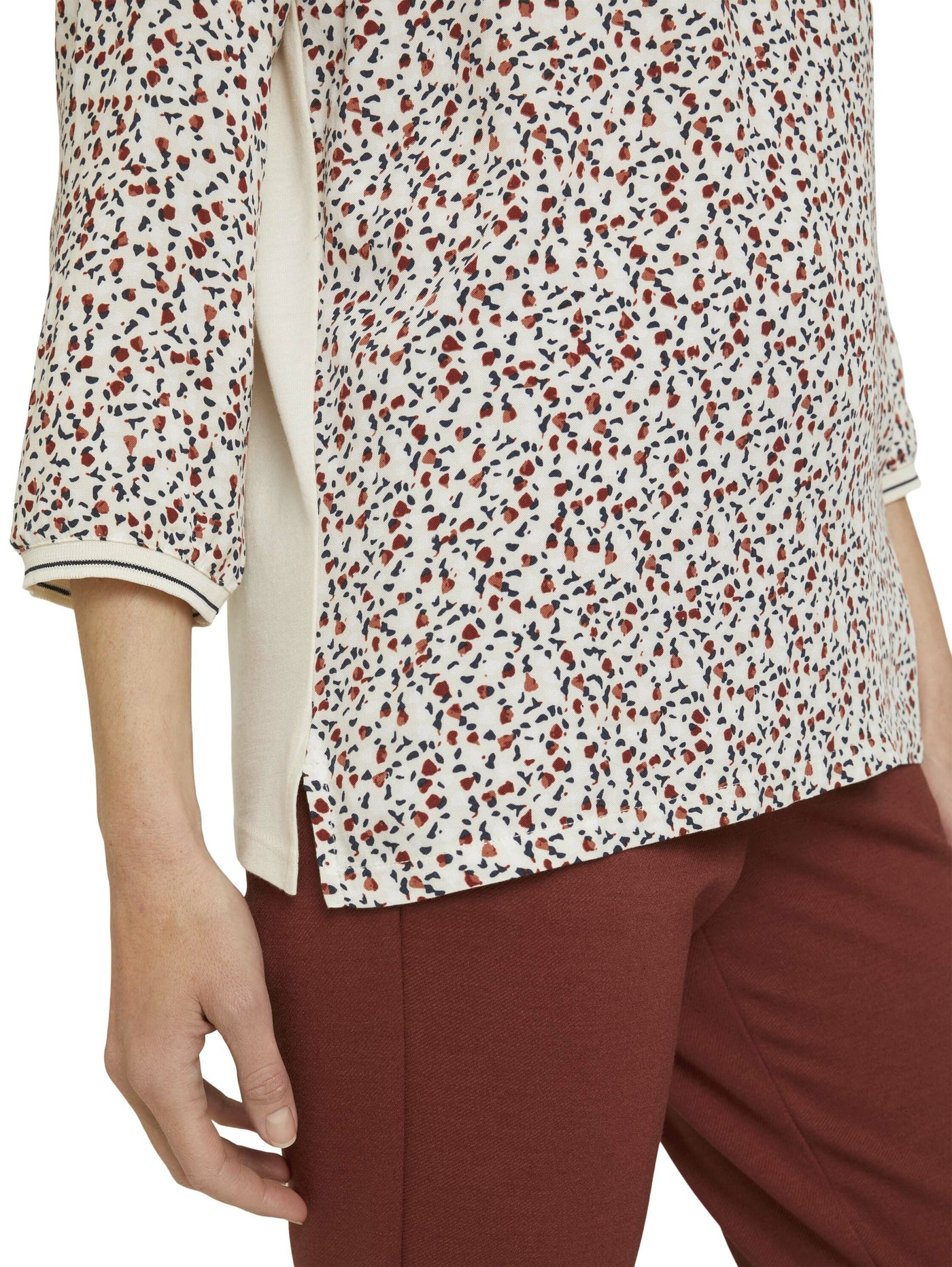 Tom Tailor Gemustertes 3/4 Arm Shirt