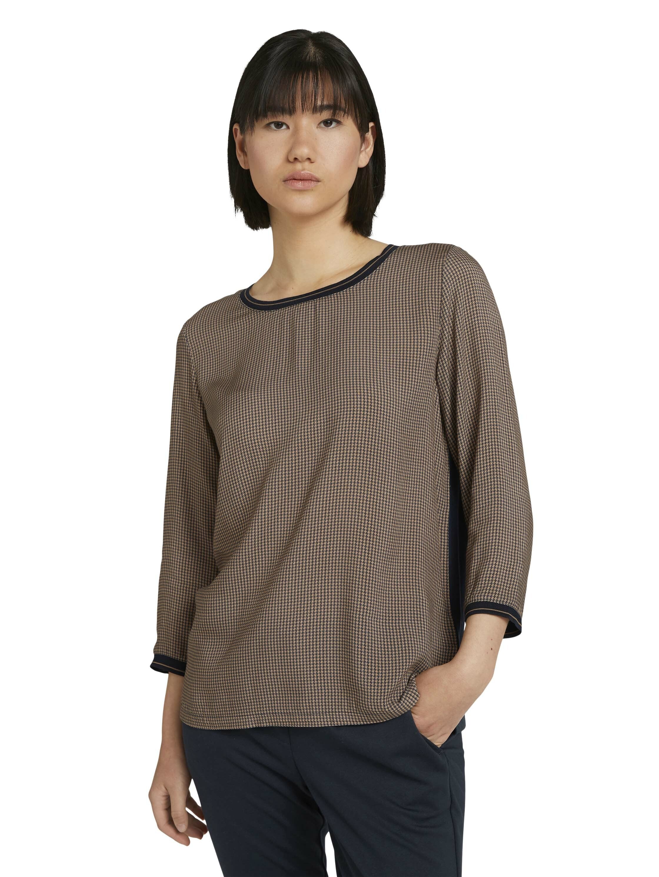 Tom Tailor Gemustertes 3/4 Arm Shirt