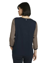 Tom Tailor Gemustertes 3/4 Arm Shirt