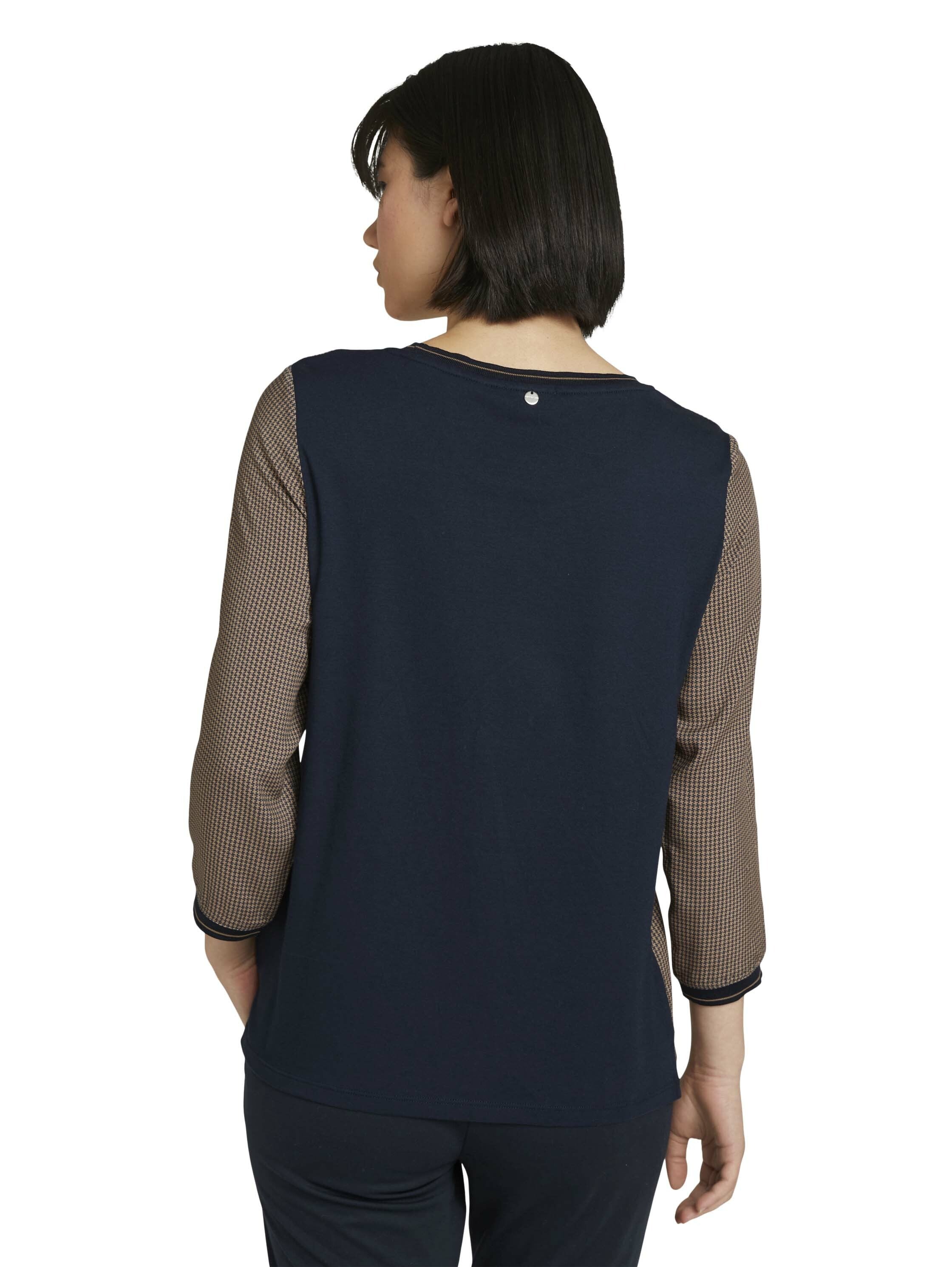 Tom Tailor Gemustertes 3/4 Arm Shirt