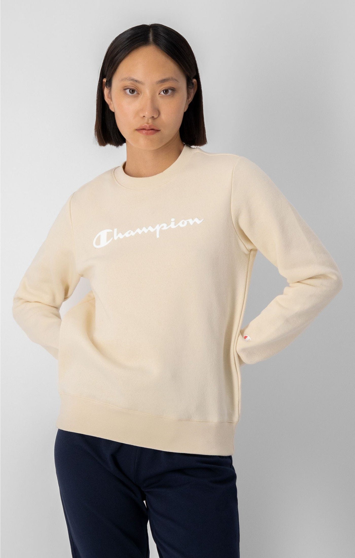 Champion Sweatshirt aus Baumwollfleece mit Logo-Schriftzug