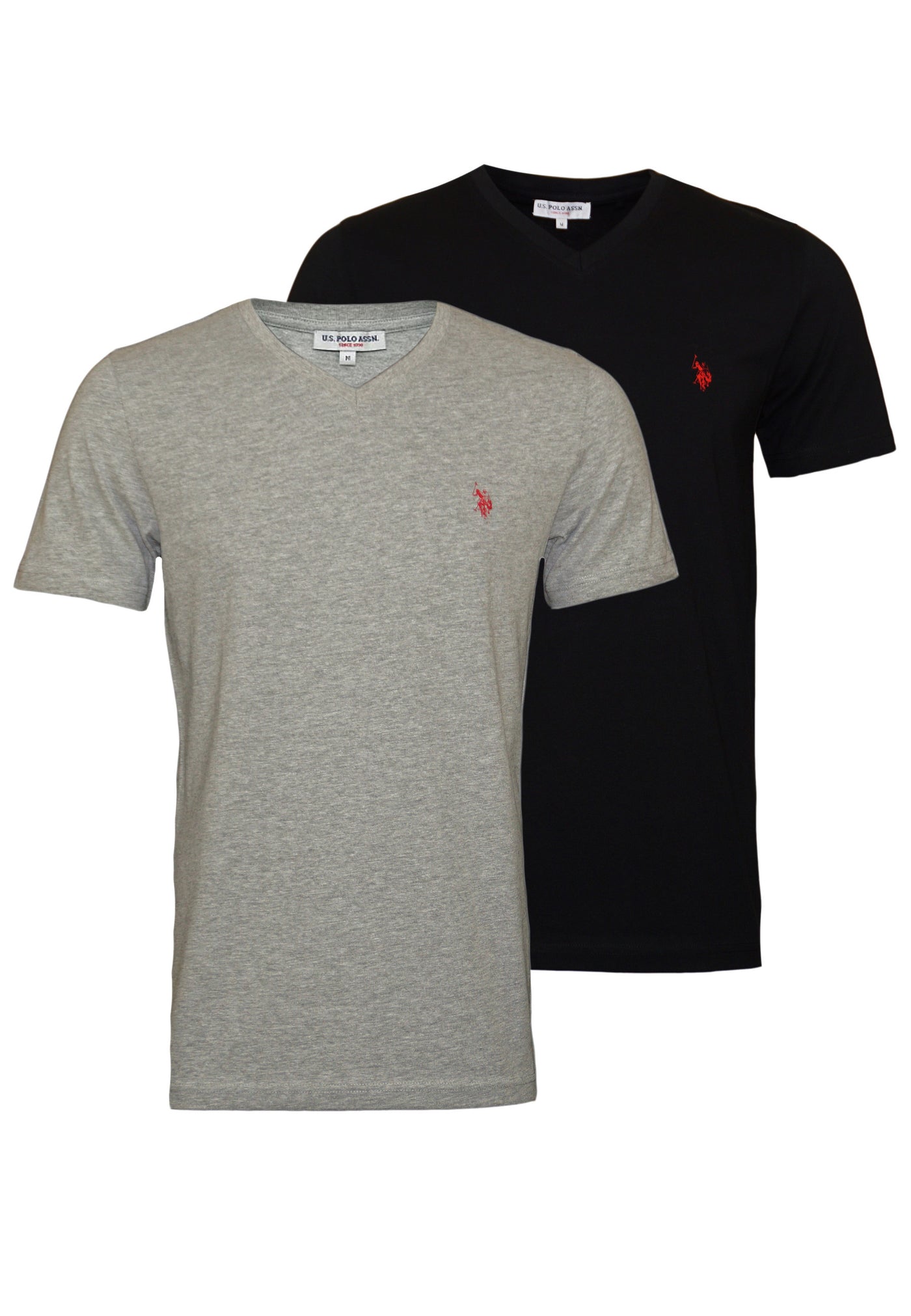 U.S. POLO 2er Pack V-Neck T-Shirts