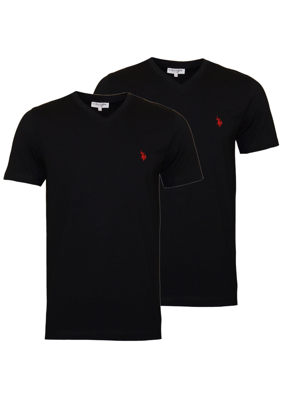U.S. POLO 2er Pack V-Neck T-Shirts