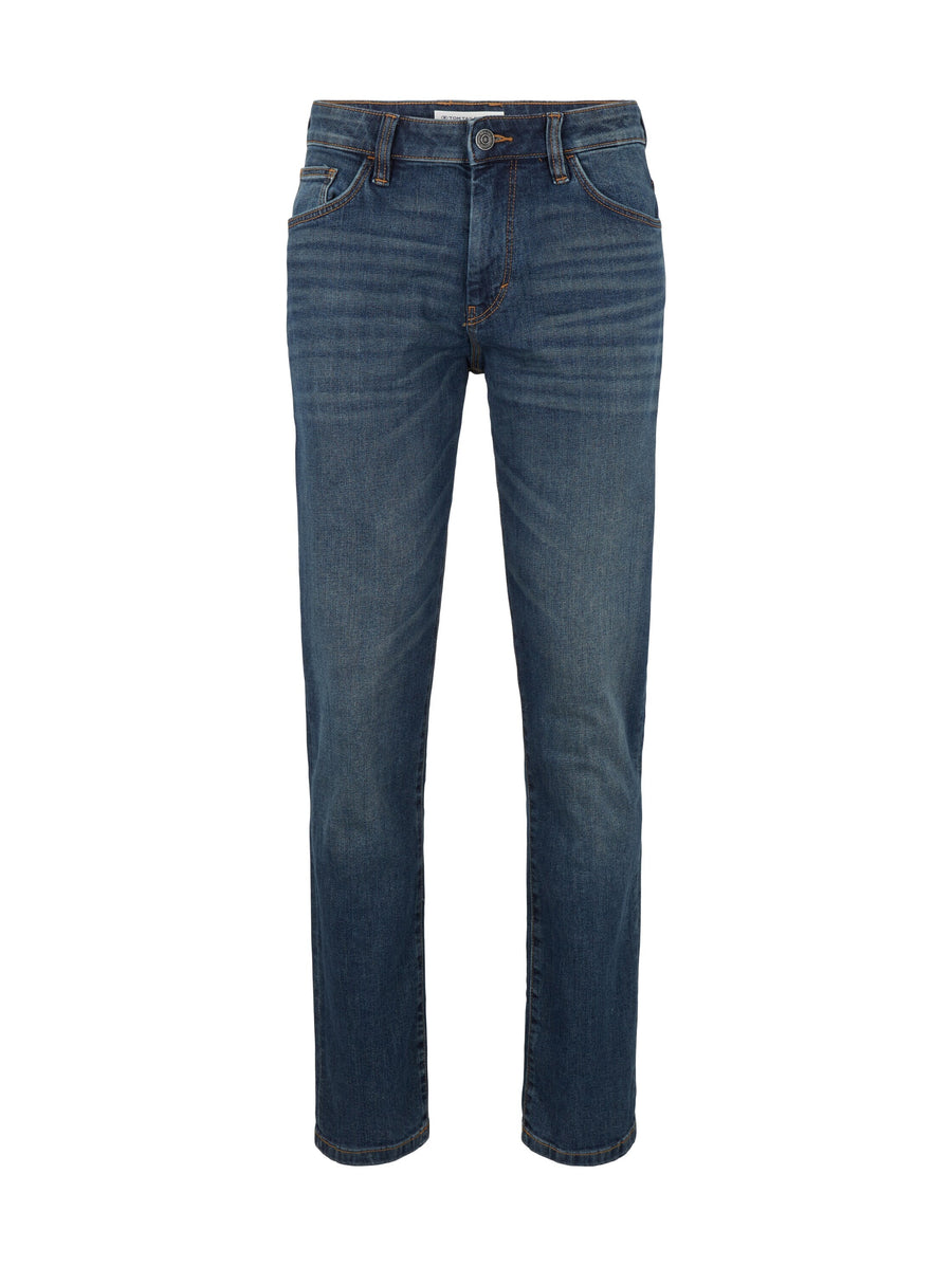 Tom Tailor Marvin Straight Jeans im Five-Pocket-Design mit Label Patch