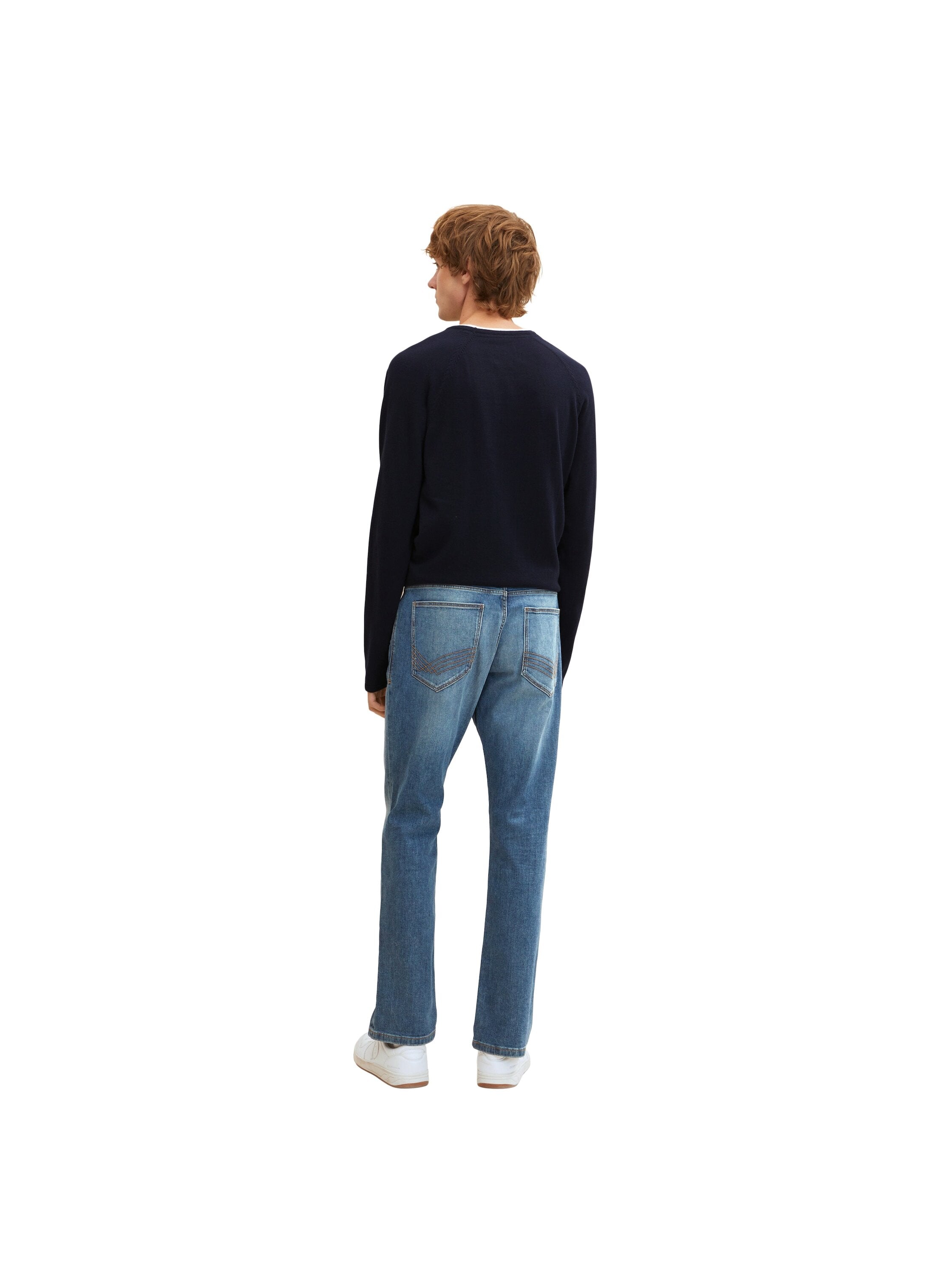 Tom Tailor Marvin Straight Jeans im Five-Pocket-Design mit Label Patch