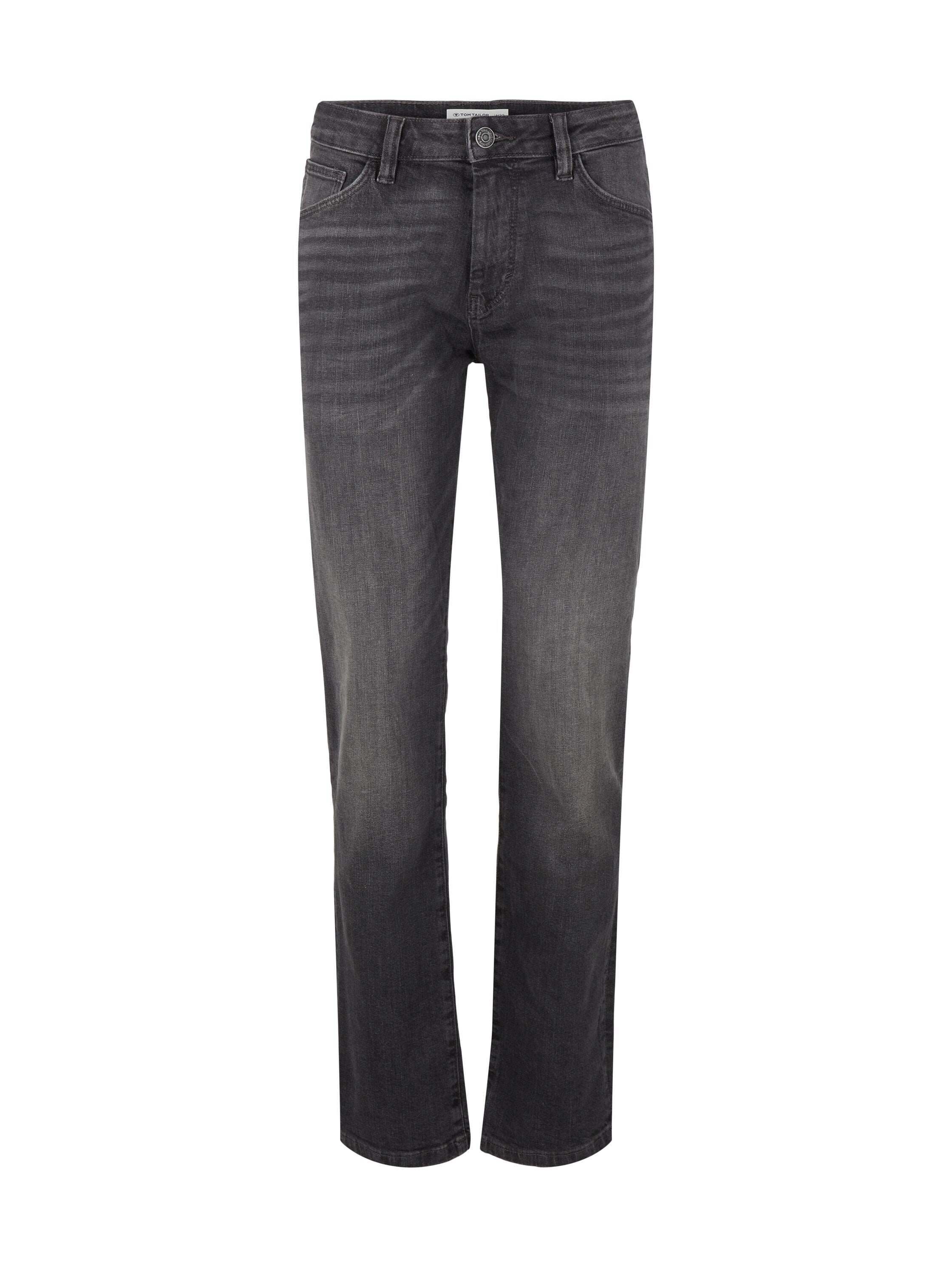 Tom Tailor Marvin Straight Jeans im Five-Pocket-Design mit Label Patch