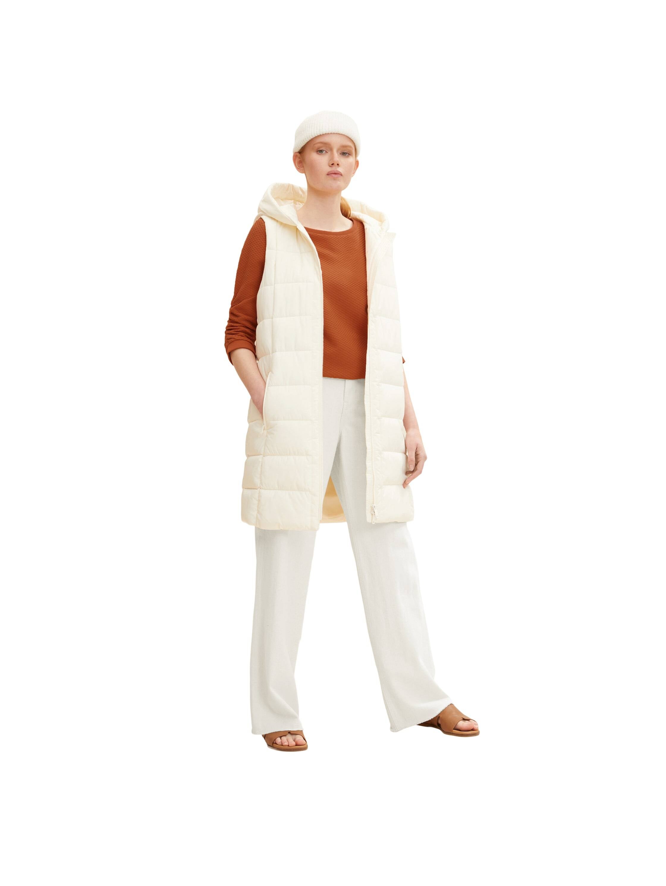 Tom Tailor Strukturiertes Sweatshirt mit 3/4-Arm und Rundhalsausschnitt