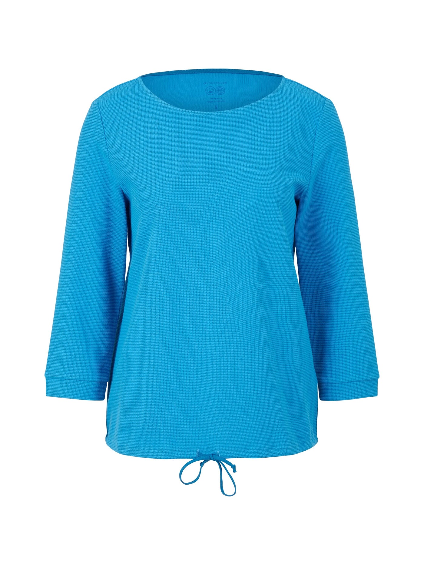 Tom Tailor Strukturiertes Shirt mit elastischem Bund und Rundhalsausschnitt