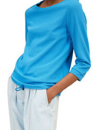 Tom Tailor Strukturiertes Shirt mit elastischem Bund und Rundhalsausschnitt