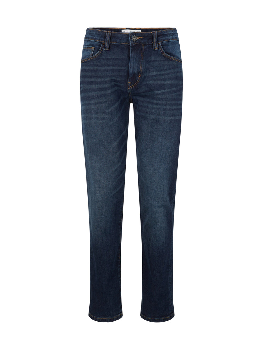 Tom Tailor Marvin Straight Jeans im Five-Pocket-Design mit Label Patch