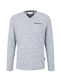 Tom Tailor Langarmshirt mit Henleyausschnitt