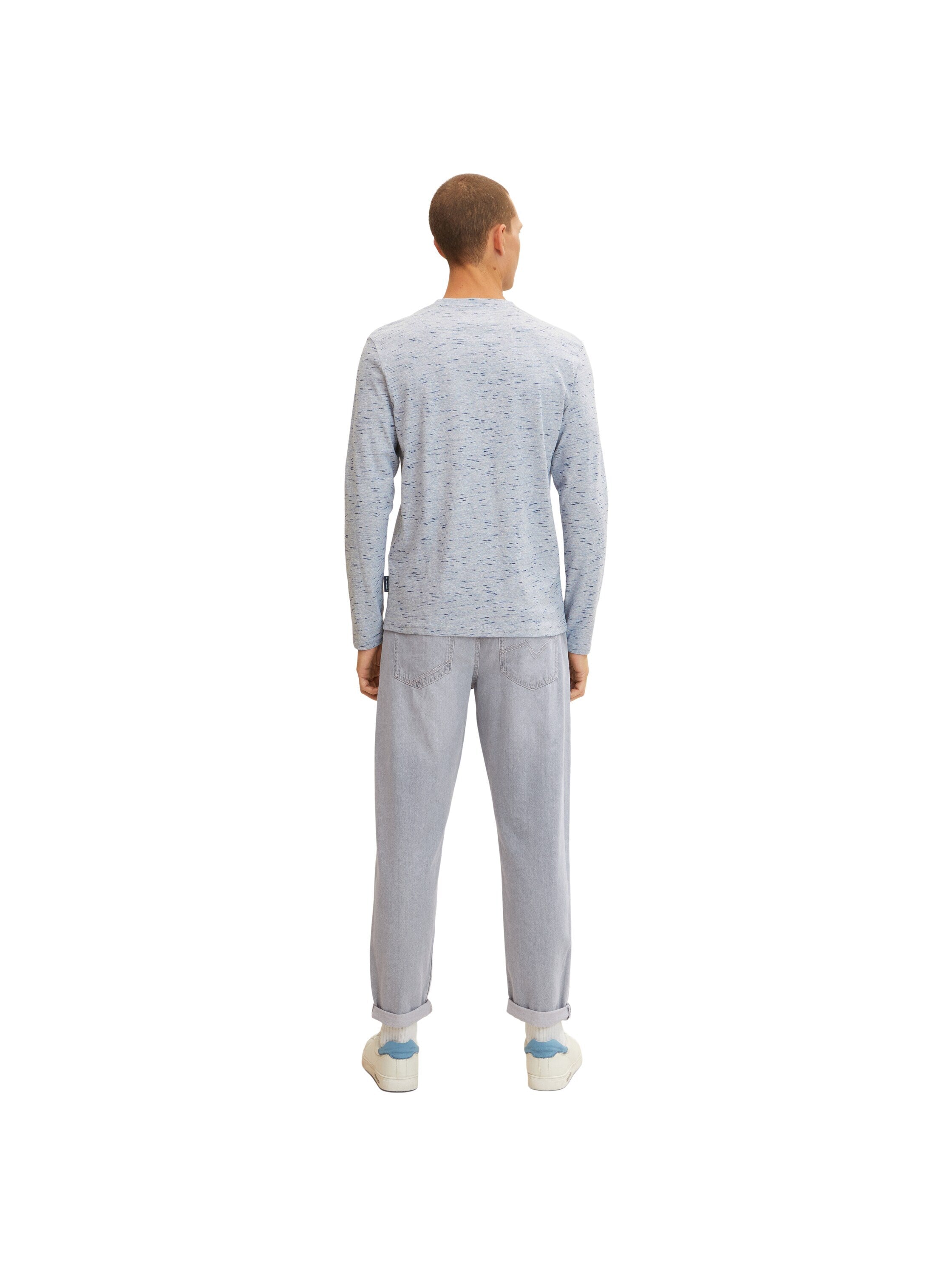 Tom Tailor Langarmshirt mit Henleyausschnitt