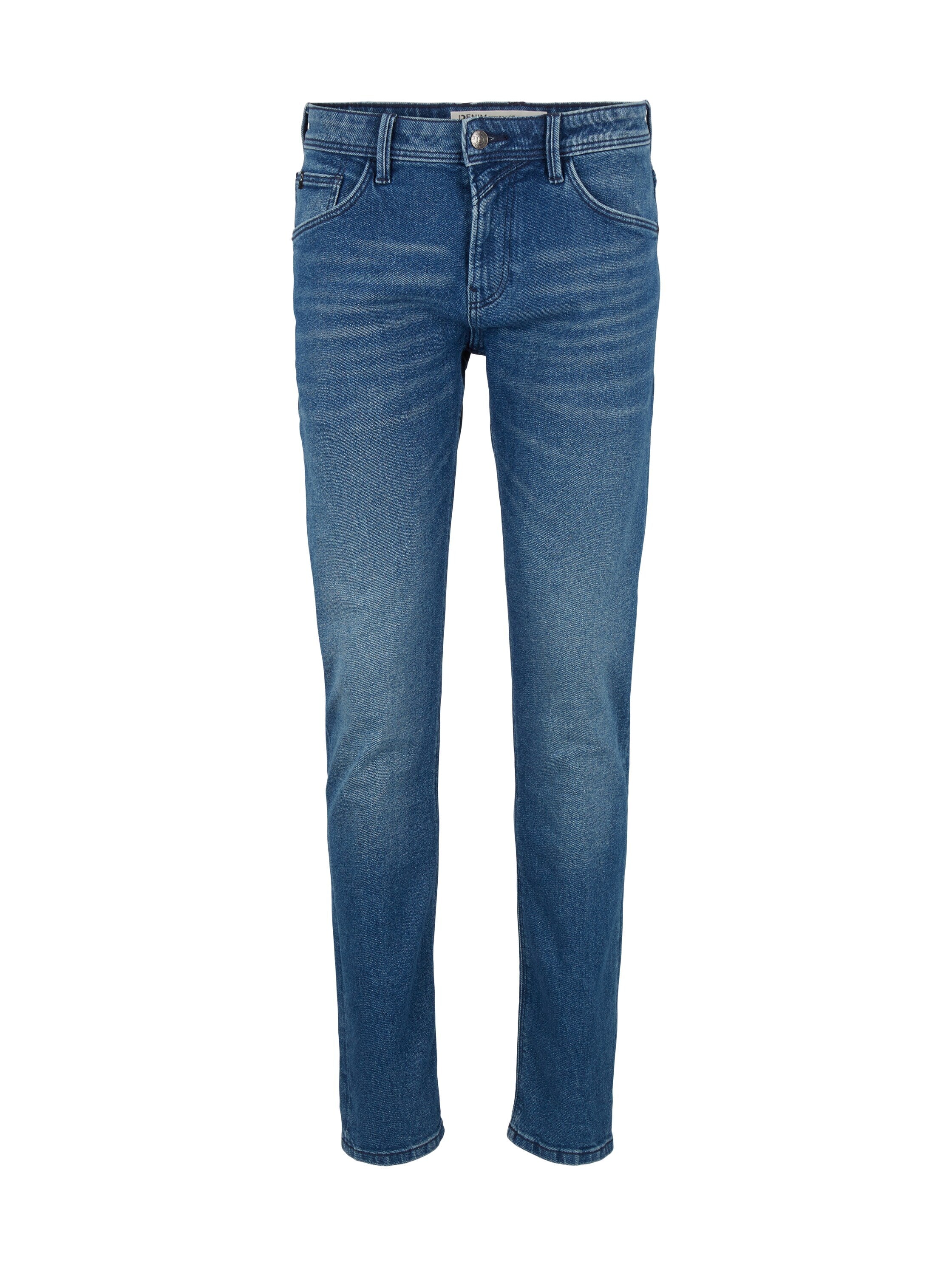 Tom Tailor Piers Slim Jeans mit leichter Waschung im Five-Pocket-Style