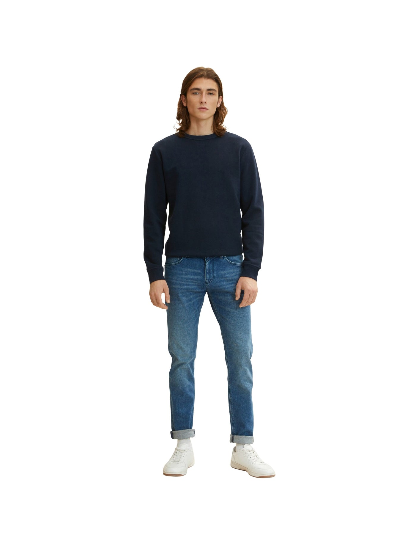Tom Tailor Piers Slim Jeans mit leichter Waschung im Five-Pocket-Style