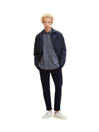 Tom Tailor Slim Fit Langarmhemd mit Kentkragen und Printmuster