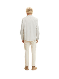 Tom Tailor Slim Fit Langarmhemd mit Kentkragen und Printmuster