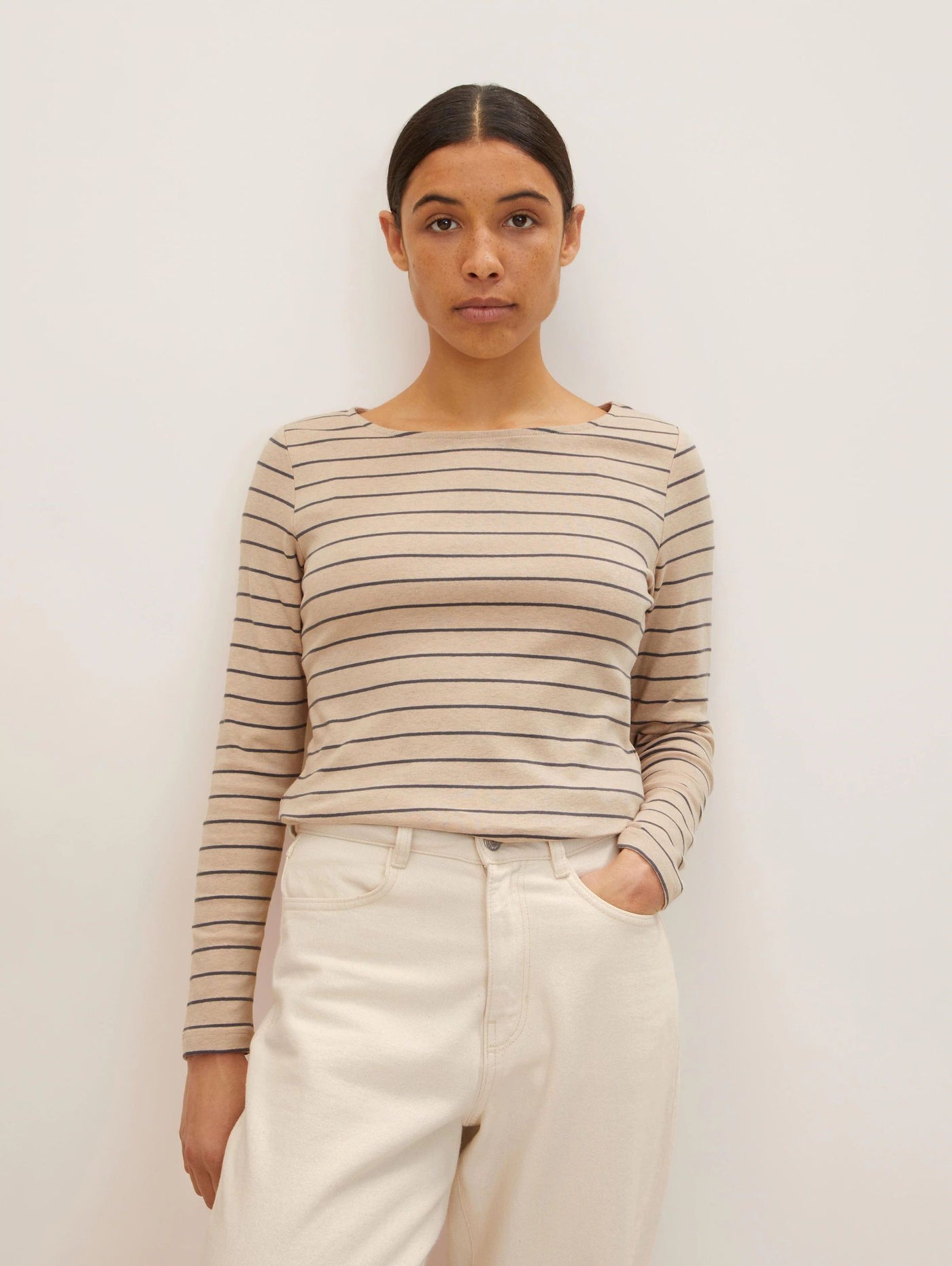 Tom Tailor Langarmshirt mit Rundhalsausschnitt und Streifenmuster