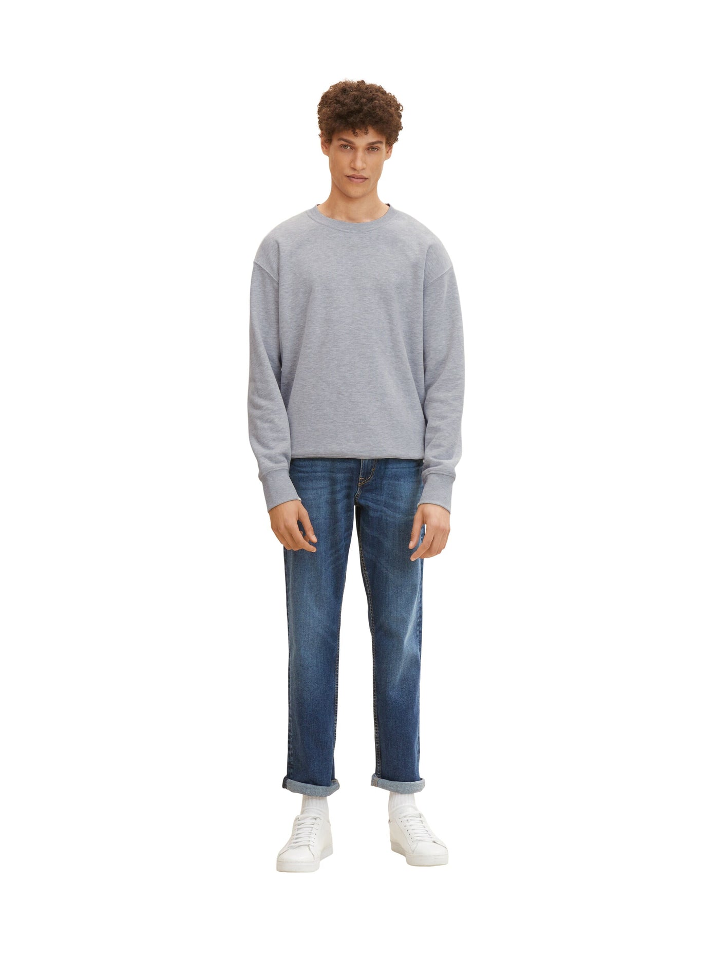 Tom Tailor Marvin Straight Jeans mit Logo-Badge im Five-Pocket-Style