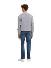 Tom Tailor Marvin Straight Jeans mit Logo-Badge im Five-Pocket-Style