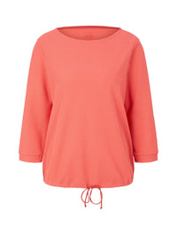 Tom Tailor Strukturiertes Shirt mit Rundhalsausschnitt aus Bio-Baumwolle