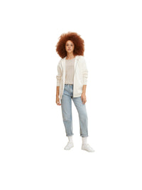 Tom Tailor 7/8 Arm Shirt mit Rundhalsausschnitt und Stickerei