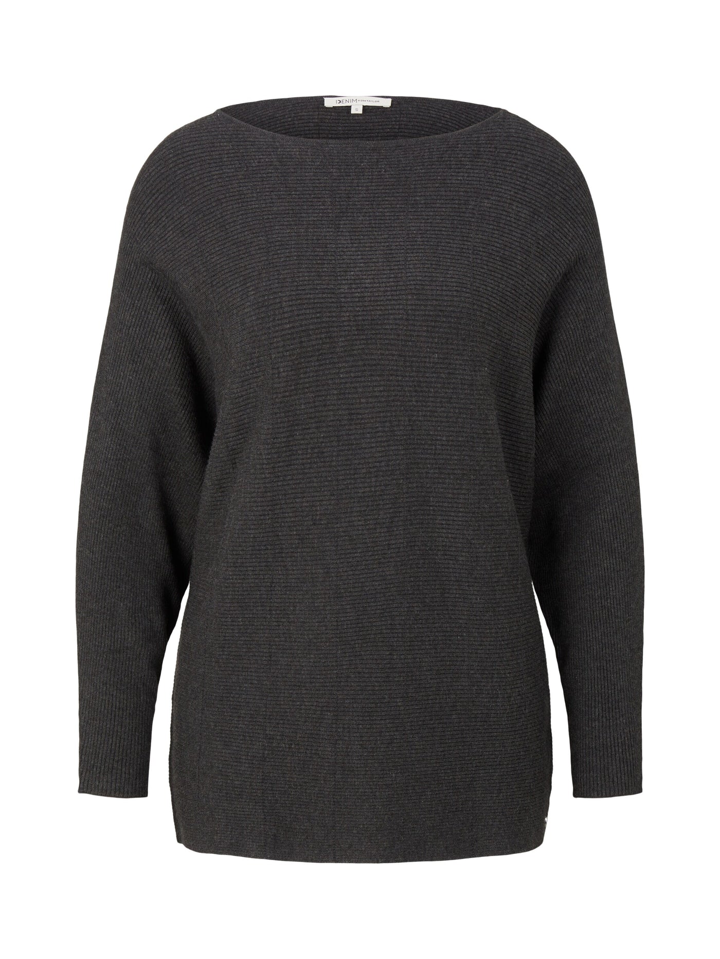 Tom Tailor Strickpullover mit U-Boot Ausschnitt und Fledermausärmeln