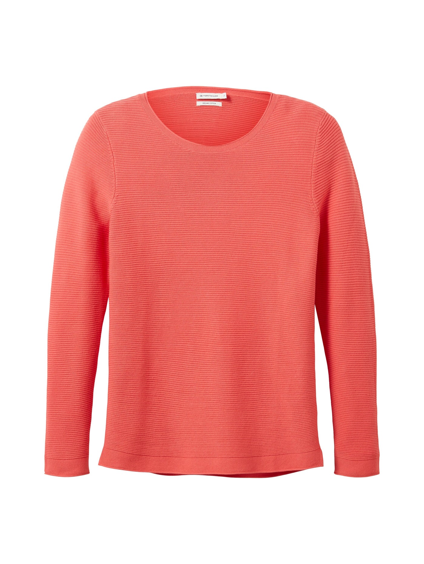 Tom Tailor Strickpullover mit Rundhalsausschnitt aus Baumwolle